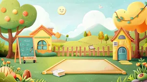 Background bé học tập file JPG mẫu KS208