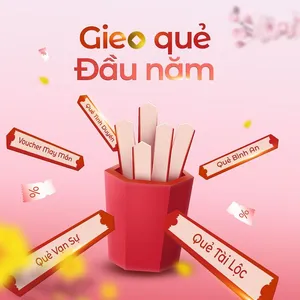 Poster Gieo Quẻ Đầu Năm Tết PSD – File Thiết Kế Đa Lớp Chuyên Nghiệp