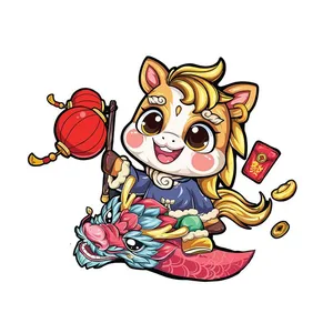 Linh Vật Ngựa Tết Bính Ngọ 2026 - Hình Minh Họa Vector EPS Độc Đáo