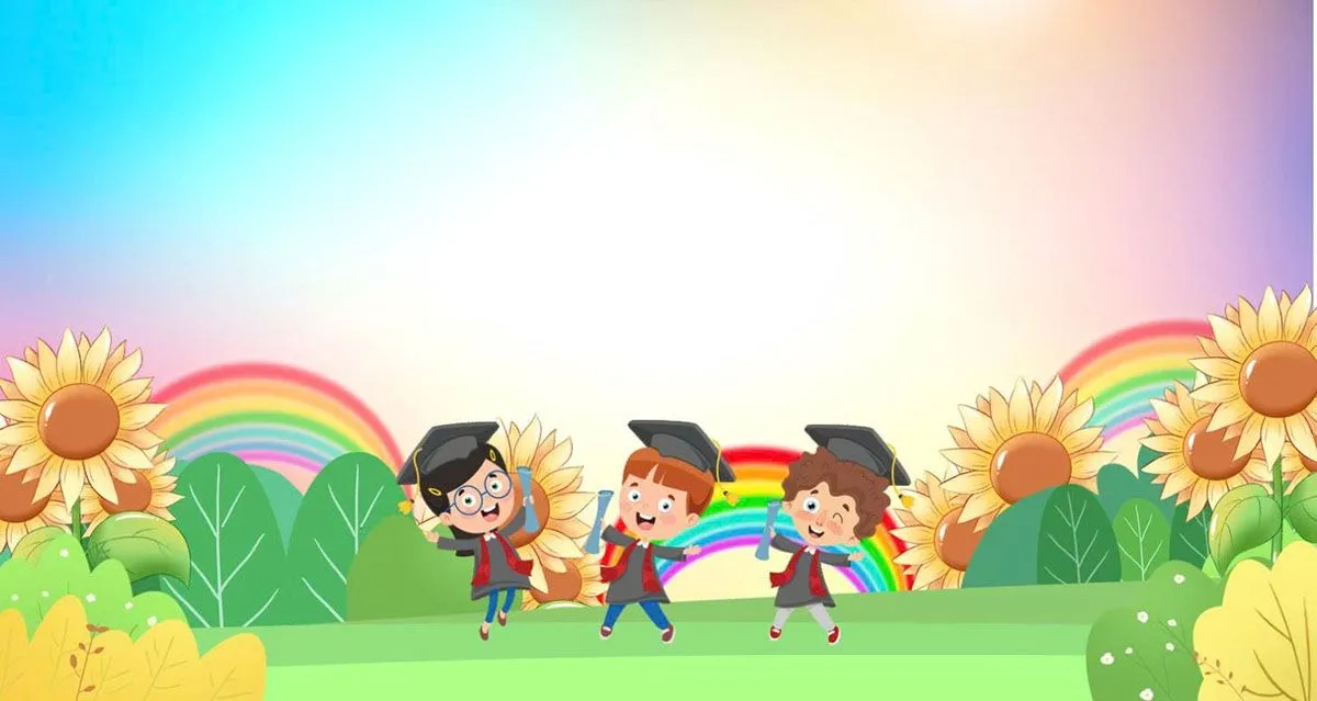 Background Khai Giảng Năm Học Mới Với Học Sinh Tốt Nghiệp Vui Nhộn