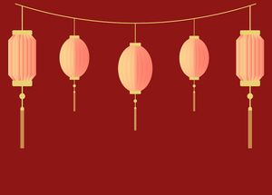 Hình ảnh đèn lồng trang trí ngày tết nhiều hình dạng file vector mẫu CR477