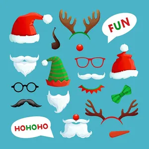 Hình ảnh chiếc mũ giáng sinh file vector mẫu CR1849
