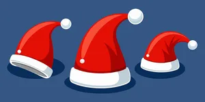 Hình ảnh chiếc mũ ông già noel file vector mẫu CR1773