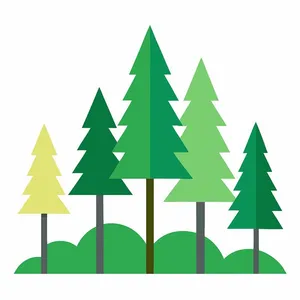Hình ảnh cây thông file vector mẫu KS733