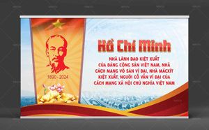 Backdrop văn nghệ kỷ niệm ngày sinh Chủ tịch Hồ Chí Minh file CDR mẫu CR364