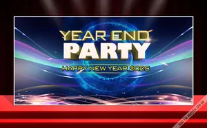 Backdrop Tết 2025 – Party Cuối Năm Đa Sắc, Dễ Chỉnh Sửa CDR