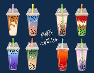 Hình ảnh cốc trà sữa chân trâu file vector mẫu CR667