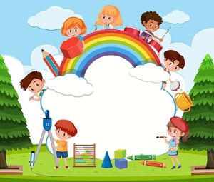 Background học tập edu file vector mẫu CR276
