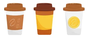 Hình ảnh cốc cafe file vector mẫu KS796
