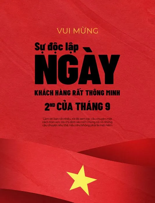 Poster chào mừng ngày lễ quốc khánh 2-9 file PSD mẫu KT115