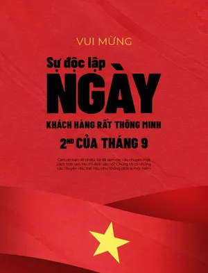 Poster chào mừng ngày lễ quốc khánh 2-9 file PSD mẫu KT115