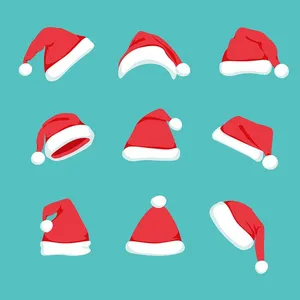 Hình ảnh chiếc mũ ông già noel file vector mẫu CR1817