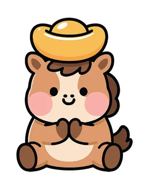 Linh Vật Ngựa Tết Bính Ngọ 2026 - Hình Minh Họa Dễ Thương (EPS)