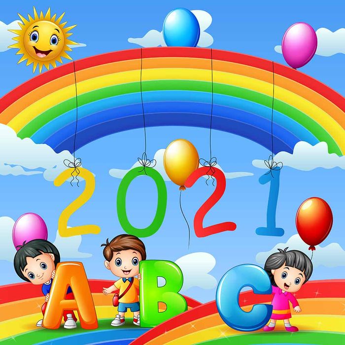 Banner bé cùng nhau vui chơi học tập file vector mẫu CR211