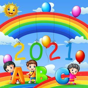 Banner bé cùng nhau vui chơi học tập file vector mẫu CR211