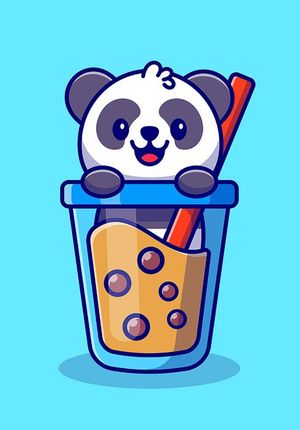 Hình ảnh cốc trà sữa trân châu file vector mẫu CR755