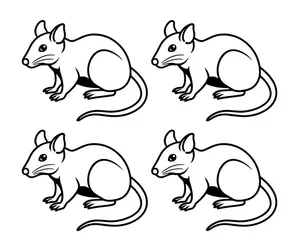Chuột Hoạt Hình Dễ Thương - Minh Họa Vector EPS Độc Đáo