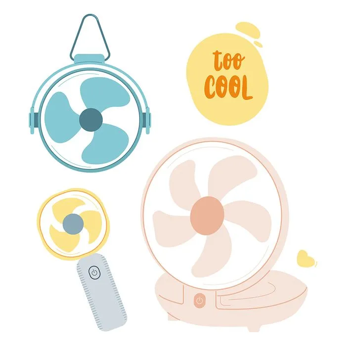 Bộ sưu tập cái quạt file vector mẫu OC36