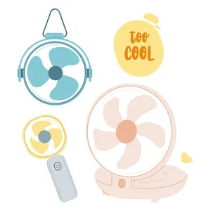 Bộ sưu tập cái quạt file vector mẫu OC36