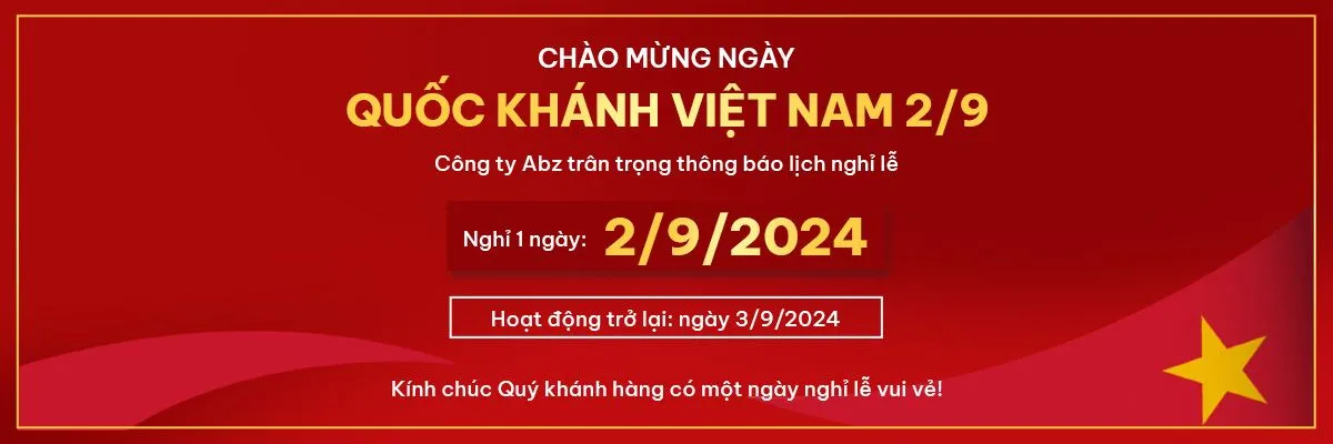 Banner thông báo lịch nghỉ lễ quốc khánh file PSD mẫu KT60