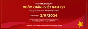 Banner thông báo lịch nghỉ lễ quốc khánh file PSD mẫu KT60