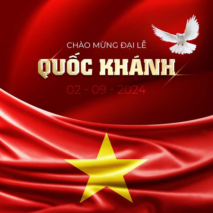 Poster chào mừng ngày lễ quốc khánh file PSD mẫu CR1386