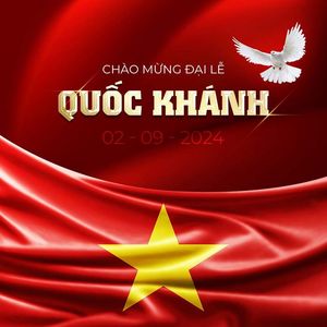 Poster chào mừng ngày lễ quốc khánh file PSD mẫu CR1386