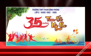 Backdrop Kỷ Niệm 35 Năm Ngày Ra Trường THPT Phan Đình Phùng (CDR)