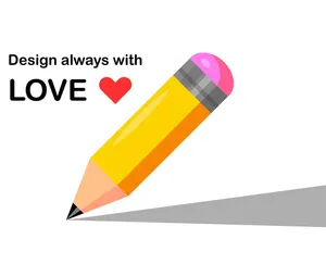 Hình ảnh cây bút chì file vector mẫu HH55