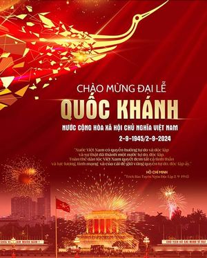 Poster chào mưng ngày Quốc khánh 2-9 file PSD mẫu CR1012