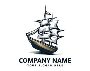 Hình ảnh cánh thuyền buồm ra khơi file vector mẫu HH225