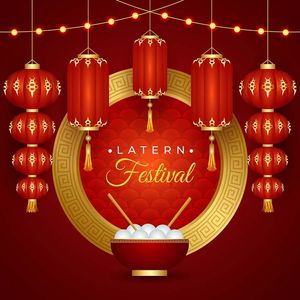 Banner đèn lồng trang trí dịp tết cổ truyền file vector mẫu CR433
