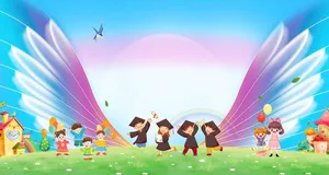 Background Khai Giảng Năm Học Mới Vector CDR Đáng Yêu Cho Bé