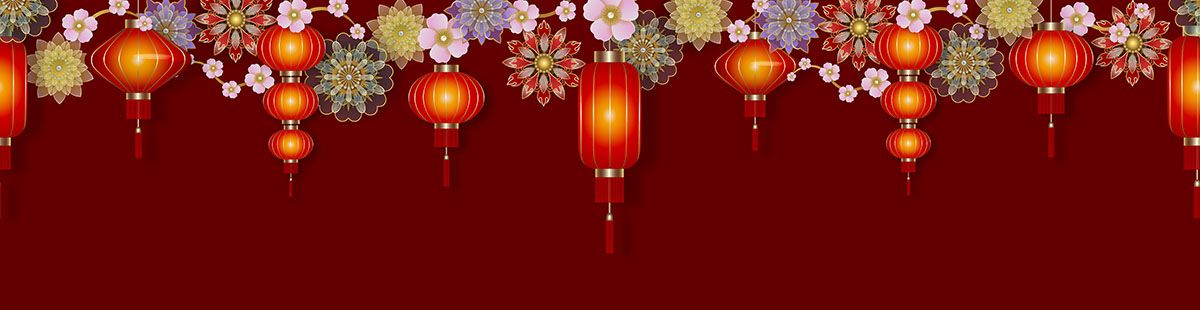 Hình ảnh đèn lồng màu đỏ trang trí lễ hội tết file vector mẫu CR333