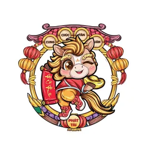 Linh Vật Ngựa Tết - Hoạt Hình Đáng Yêu Dành Cho Thiết Kế Năm Mới