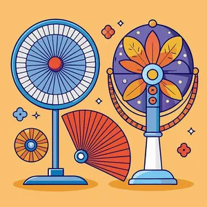 Hình ảnh cái quạt điện file vector mẫu OC93