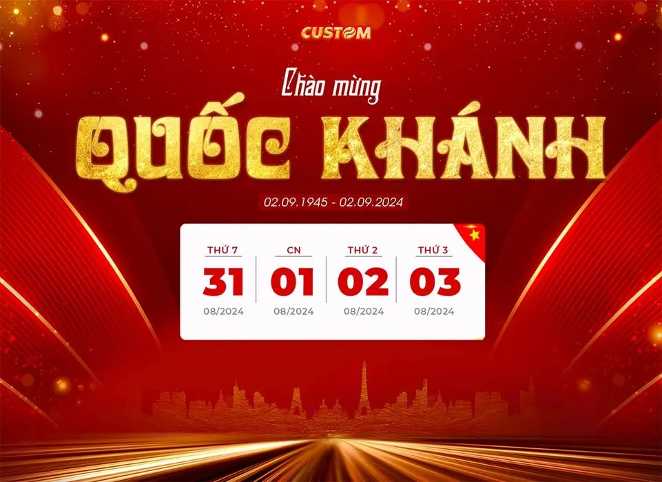 Banner chào mừng ngày quốc khánh 2-9 file PSD mẫu KT30