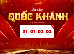 Banner chào mừng ngày quốc khánh 2-9 file PSD mẫu KT30