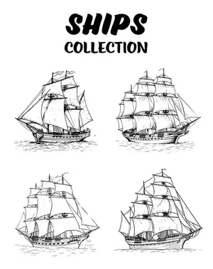 Bộ sưu tập cánh buồm file vector mẫu HH205