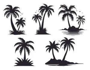 Hình ảnh cây dừa file vector mẫu KS613