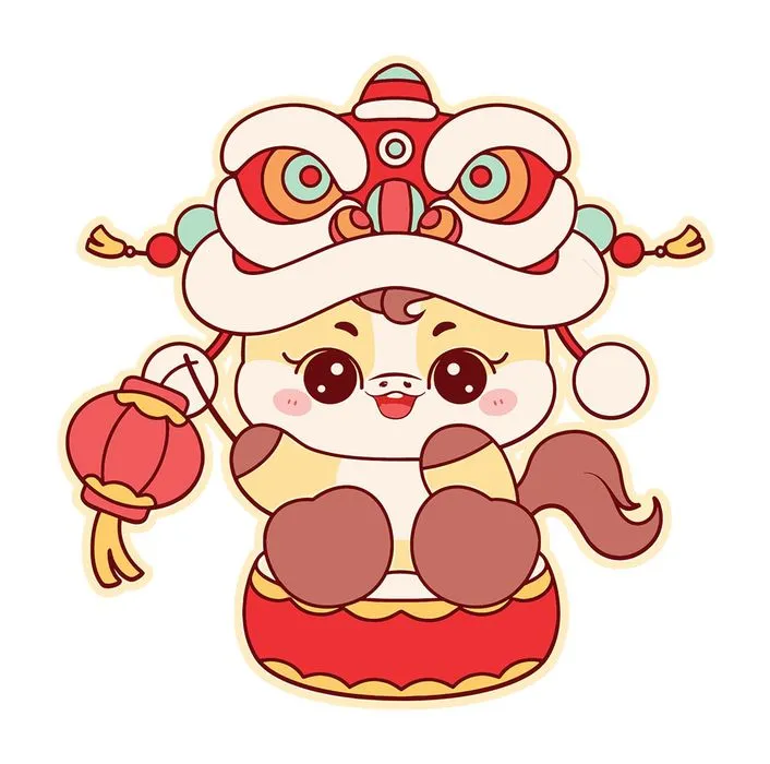 Linh vật Ngựa Tết Nguyên Đán Dễ Thương - Minh Họa Vector EPS