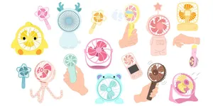 Bộ sưu tập cái quạt file vector mẫu OC35
