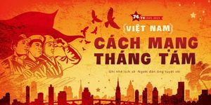 Banner chào mừng ngày lễ cách mạng tháng 8 thành công file PSD mẫu CR1316