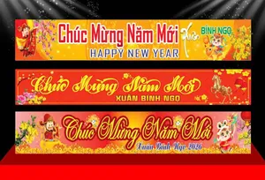 Mẫu Banner Tết 2026 Chúc Mừng Năm Mới - File CDR Vector Sắc Nét