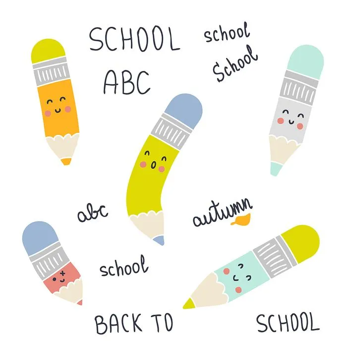 Bộ sưu tập bút chì nhiều màu sắc file vector mẫu HH4