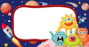 Background bé học tập sáng tạo file vector mẫu KS116