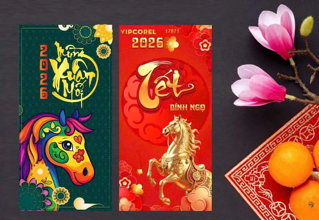 Mẫu Lì Xì Tết Giáp Thìn 2024 Độc Đáo – File CDR Chỉnh Sửa Dễ Dàng