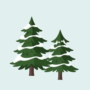 Hình ảnh cây thông file vector mẫu KS726