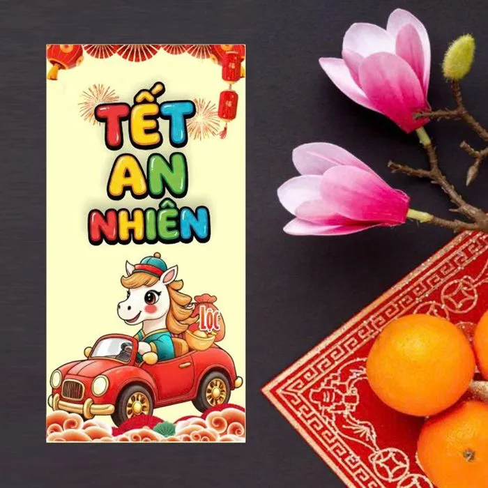 Mẫu Lì Xì Tết 2026 Phong Cách Hoạt Hình Dễ Thương - File CDR