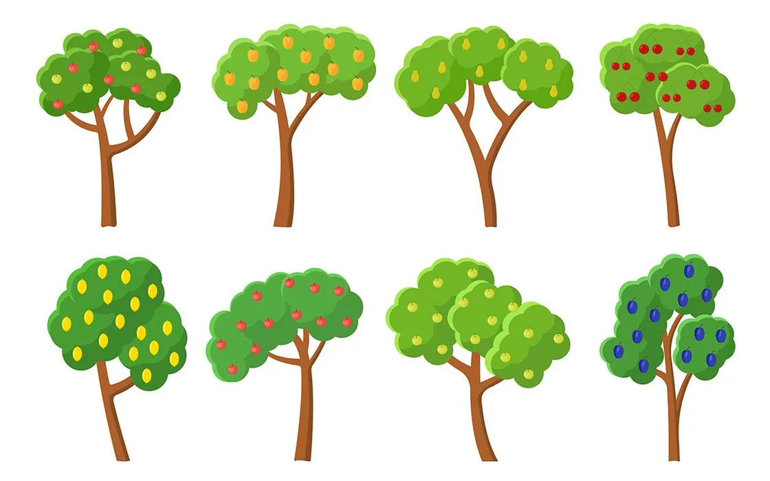Hình ảnh cây xanh file vector mẫu KK85